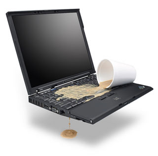 Spill coffee into your computer
